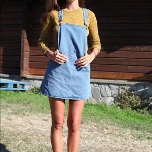 Billabong Denim Overall Skirt NWOT